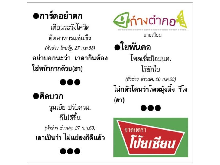 ก้างตำคอ วันที่ 28 กรกฎาคม 2563 : โดย นายเสียม
