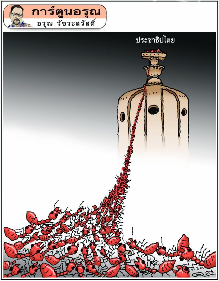 การ์ตูนอรุณ วันที่ 27 สิงหาคม 2563 : โดย อรุณ วัชระสวัสดิ์