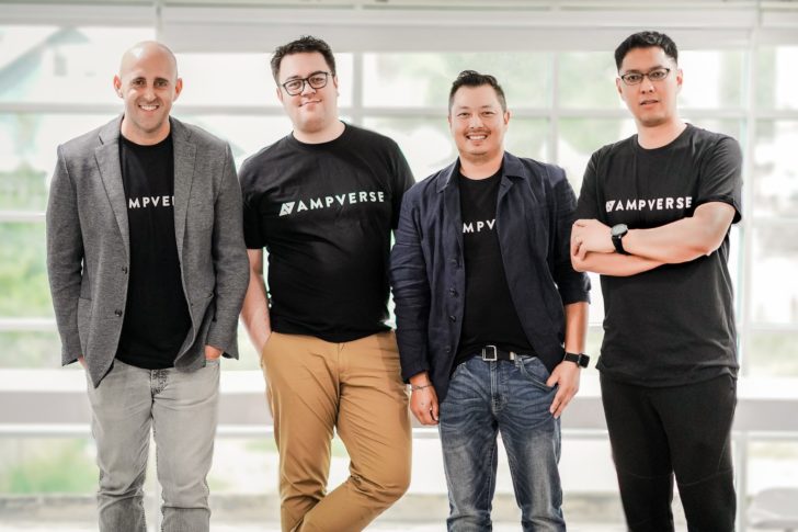 Ampverse Founders L-R Charlie Baillie, Matthias Beyer, Ferdinand Gutierrez, Surasak Winij