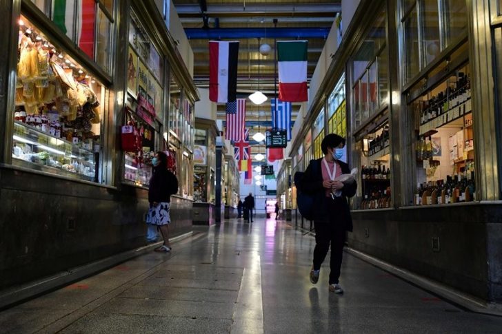 The city operates under lockdown to curb the spread of COVID-19 in Melbourne
