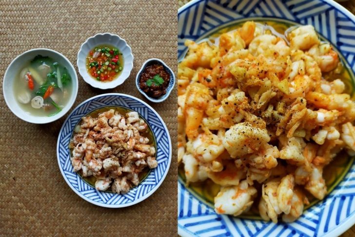 กุ้งทอดกระเทียมพริกไทย
