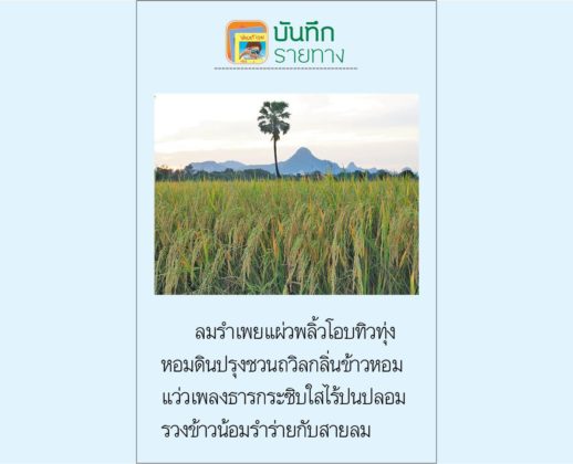 บันทึกรายทาง วันอาทิตย์ที่ 27 กันยายน 2563