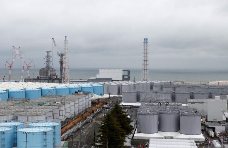 FILE PHOTO: Storage tanks for radioactive water are seen at tsunami-crippled Fukushima Daiichi nuclear power plant in Okuma town, Fukushima prefecture, Japan