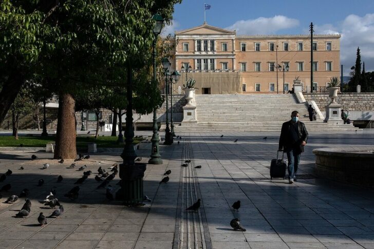 Nationwide lockdown to contain the spread of the coronavirus disease (COVID-19) in Athens