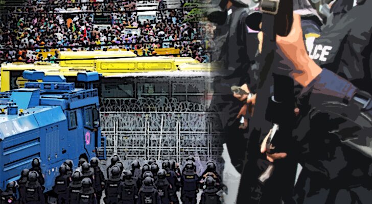 บทนำ : ป้องกันเหตุร้าย นพ.ทศพร เสรีรักษ์ สมาชิกพรรคเพื่อไทย นำผู้บาดเจ็บ