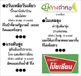 ก้างตำคอ วันที่ 16 ธันวาคม 2563 : โดย นายเสียม