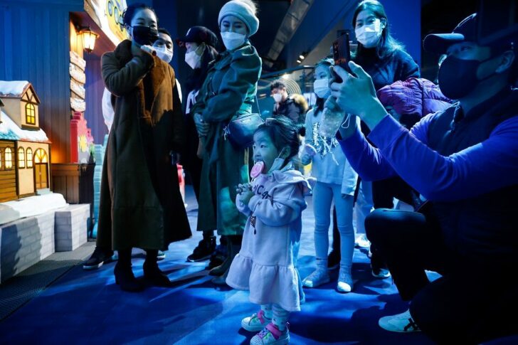 New Year celebrations at an aquarium in Seoul