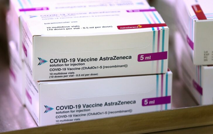Oxford University/AstraZeneca COVID-19 vaccine at Princess Royal Hospital in Haywards Heath