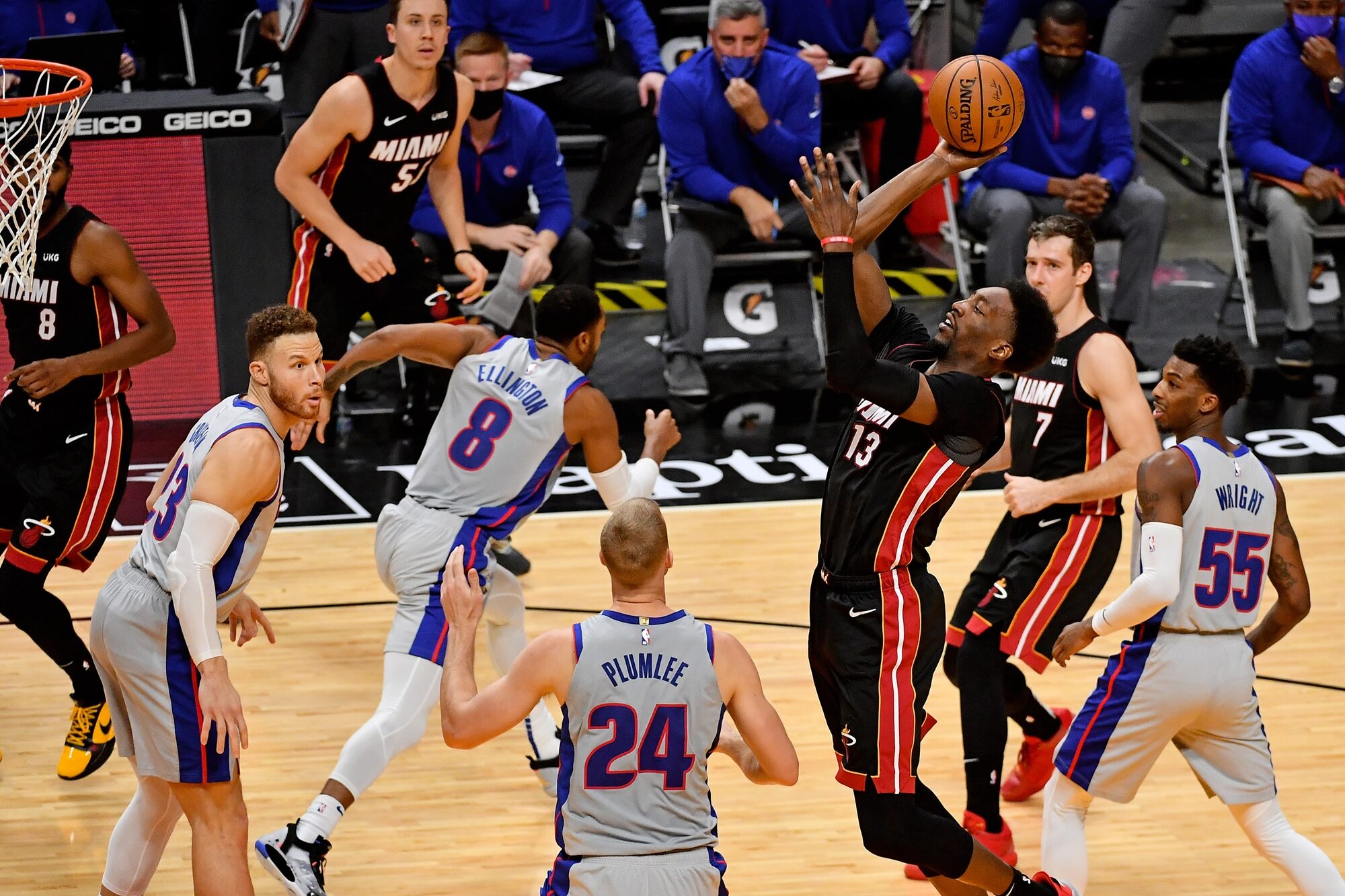 NBA: Detroit Pistons at Miami Heat