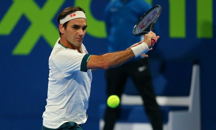TENNIS-QATAR-OPEN-FEDERER