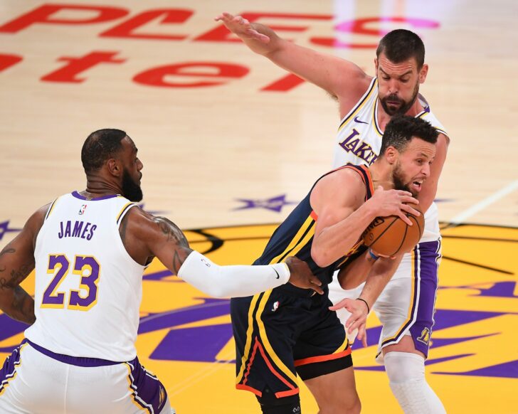 NBA: Golden State Warriors at Los Angeles Lakers