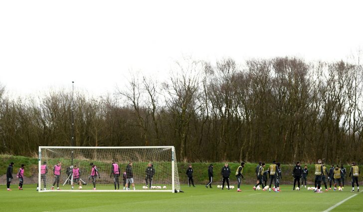 Manchester United Training Session And Press Conference