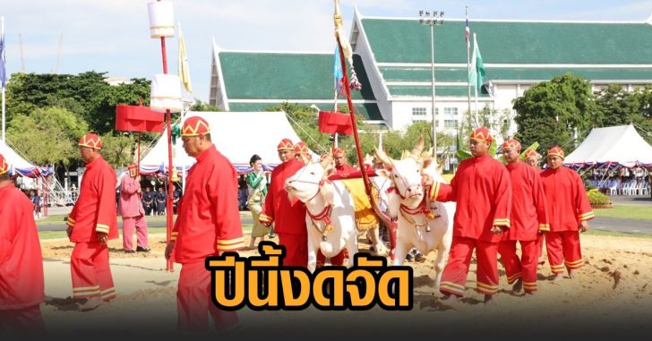 งดจัดงานพระราชพิธีพืชมงคล64