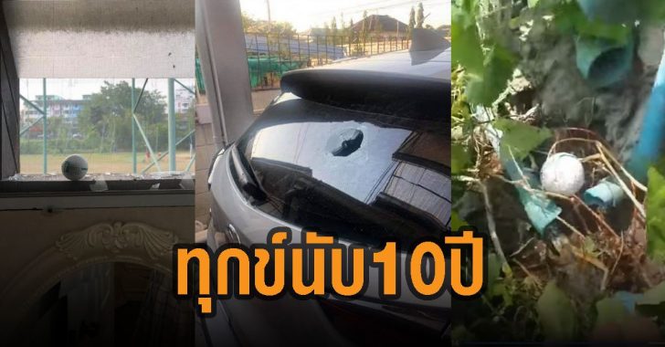 ลูกกอล์ฟตกใส่บ้าน-สนามไดรฟ์กอล์ฟ