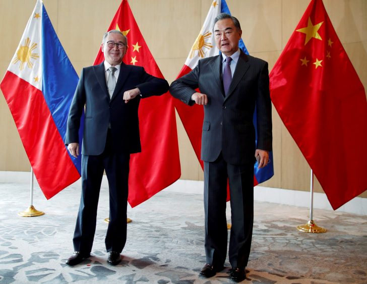 FILE PHOTO: China's Foreign Minister Wang Yi visits Philippines