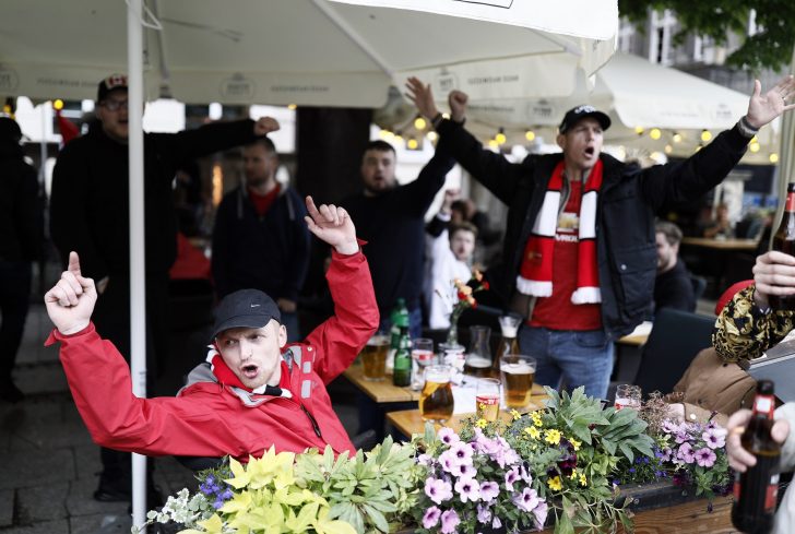 Europa League Final - Fans in Gdansk ahead of the Europa League final Villarreal v Manchester United