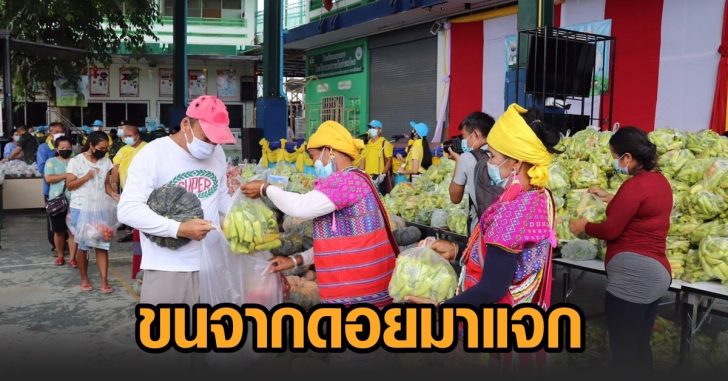 ชาวอมก๋อย-แจกพืชผัก