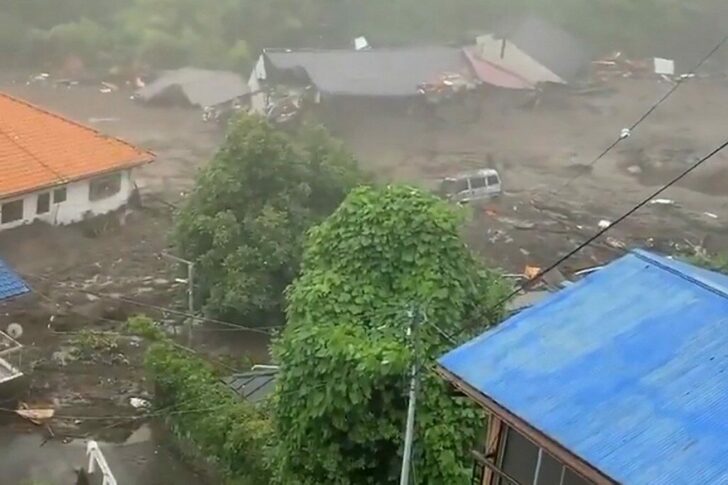 JAPAN-WEATHER-LANDSLIDE