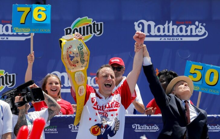 Nathan's Famous Fourth of July Hot Dog Eating Contest, in Brooklyn, New York City