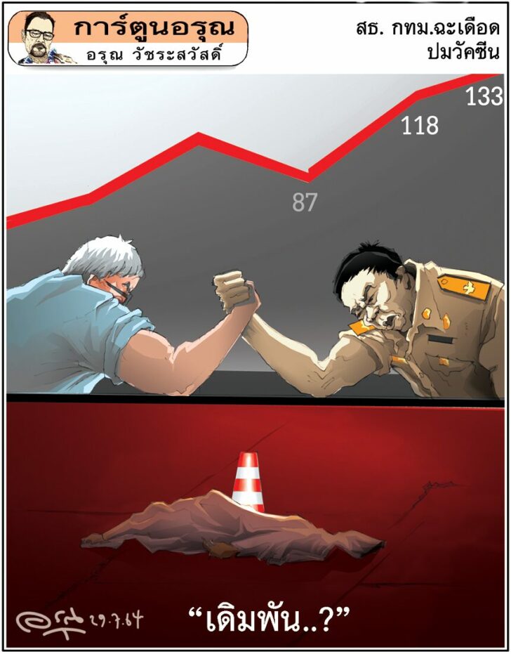 การ์ตูนอรุณ วันพฤหัสบดีที่ 29 กรกฎาคม 2564