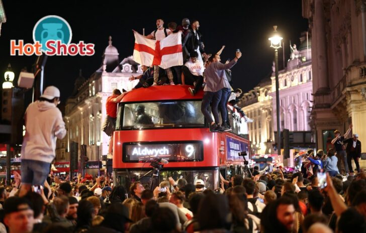 Euro 2020 - Fans gather for England v Denmark