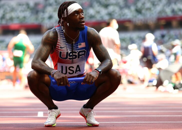 Athletics - Men's 4 x 100m Relay - Round 1
