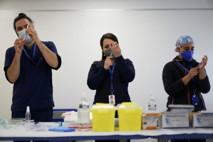 FILE PHOTO: Vaccination campaign against the coronavirus disease (COVID-19) in Chile