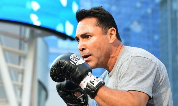 Boxing star Oscar De La Hoya, 48, trains before coming back to the ring