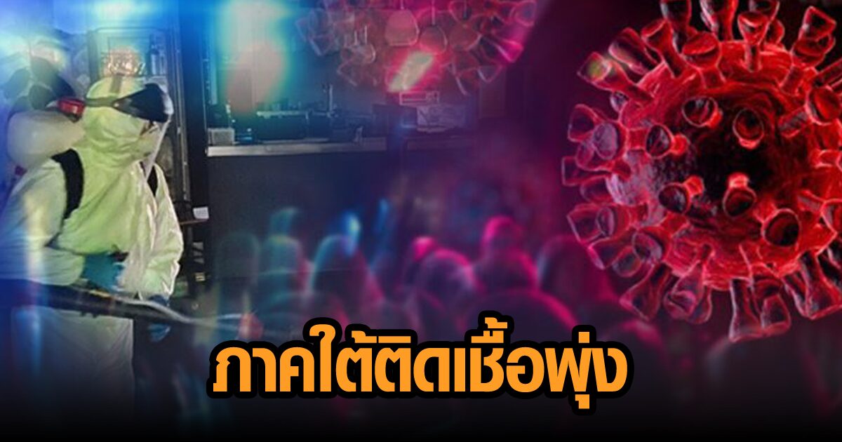 ภาคใต้ติดเชื้อพุ่ง 4 จว.ชายแดน ยอดสูงกว่ากรุงเทพฯ ปริมณฑล 16 ต.ค.ไทยฉีดวัคซีนทะลุล้านโดส