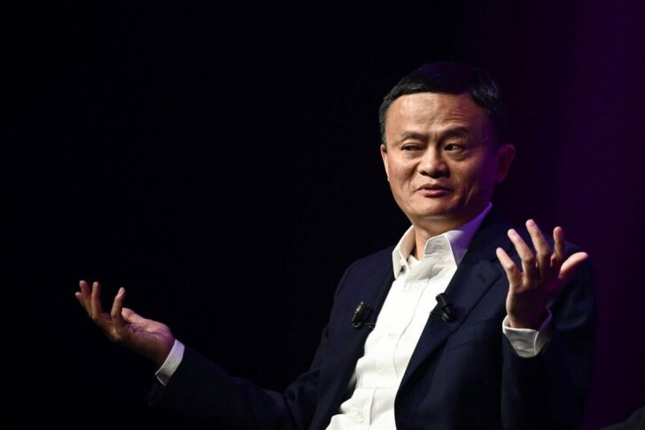 Jack-Ma-CEO-of-Chinese-e-commerce-giant-Alibaba-gestures-as-he-speaks-during-his-visit-at-the-Vivatech-startups-and-innovation-fair-in-Paris-on-May-16-2019.-1