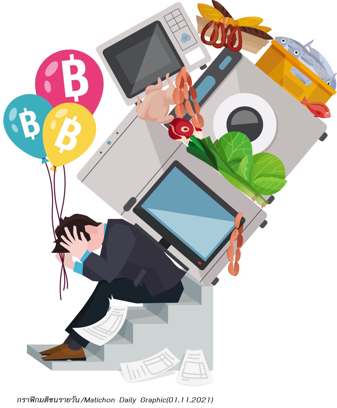 วัฏจักร‘ของแพง-เงินเฟ้อ’รีเทิร์น ปมปากท้องไล่หลังโควิด...ส่งท้ายปี