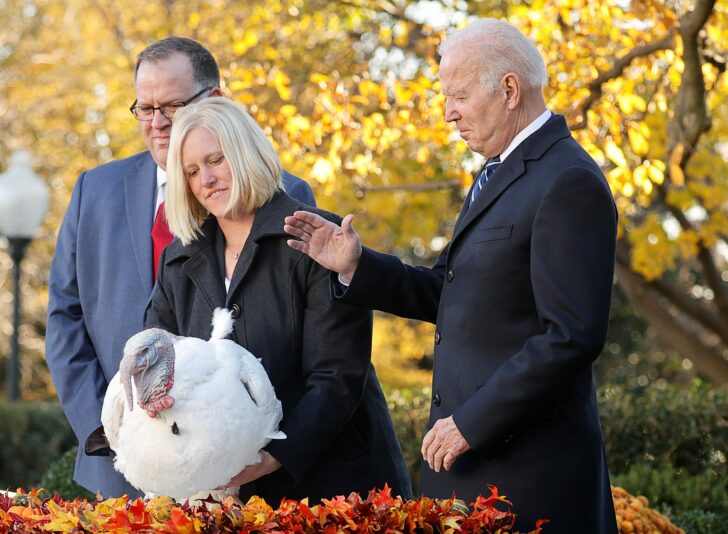 U.S. President Joe Biden hosts the 74th National Thanksgiving Turkey Presentation at the White House in Washington