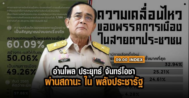 อ่านโพลประยุทธ์-สถานะในพลังประชารัฐ