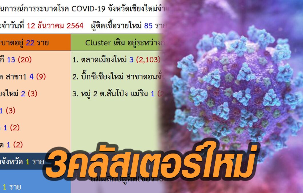 เชียงใหม่ติดเชื้อสถานที่ทำงานเพิ่ม หลังเจอ 3 คลัสเตอร์ใหม่ ป่วยดับ 2 ยังไม่ได้ฉีดวัคซีน 