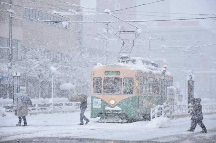 JAPAN-WEATHER-SNOW