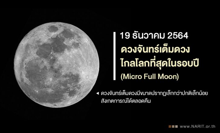 ดวงจันทร์เต็มดวงไกลโลก