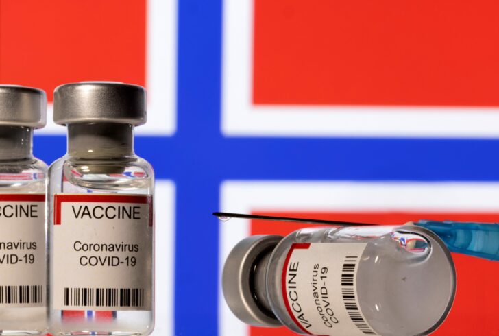 Illustration shows vials labelled