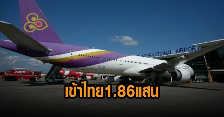 สถิติ-เข้าไทย-1.86-แสนคน