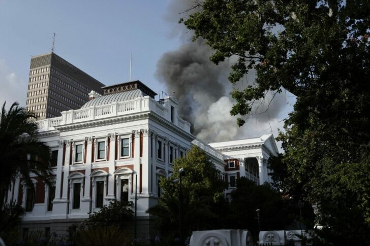 SAFRICA-FIRE-PARLIAMENT