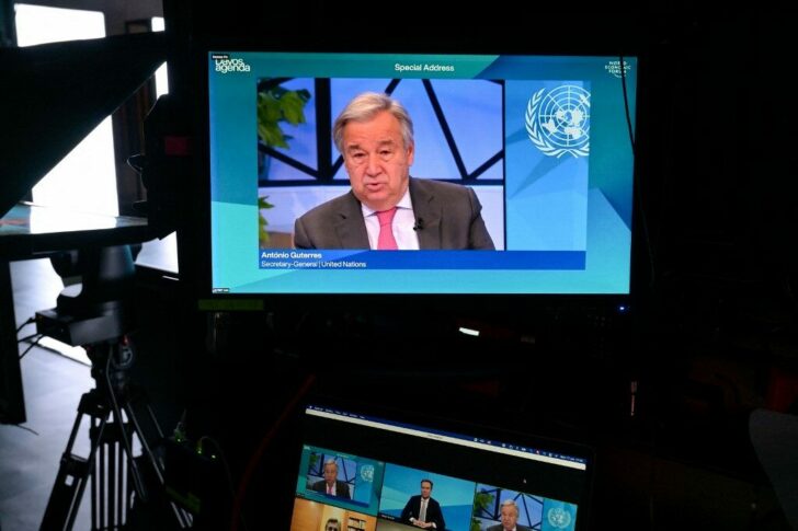 SWITZERLAND-UN-WEF-ECONOMY-HEALTH-ENVIRONMENT-PANDEMIC