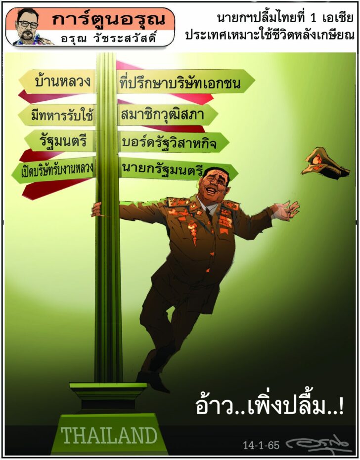 การ์ตูนอรุณ วันศุกร์ที่ 14 มกราคม 2565