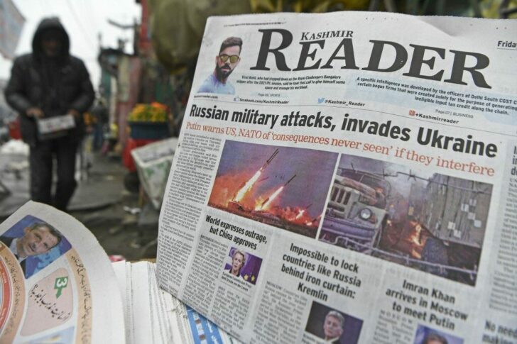 INDIA-KASHMIR-UKRAINE-RUSSIA-CONFLICT-MEDIA