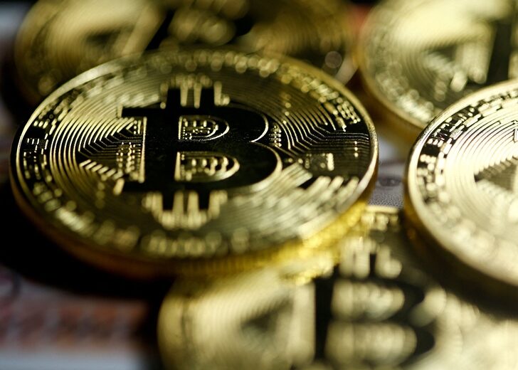 FILE PHOTO: Bitcoins are seen in this illustration picture