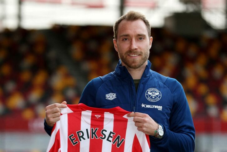 Brentford present new signing Christian Eriksen