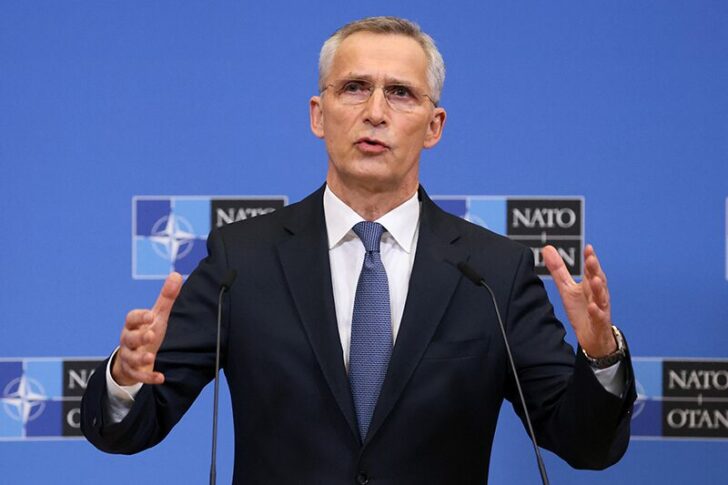 NATO Secretary-General Jens Stoltenberg holds a news conference, in Brussels