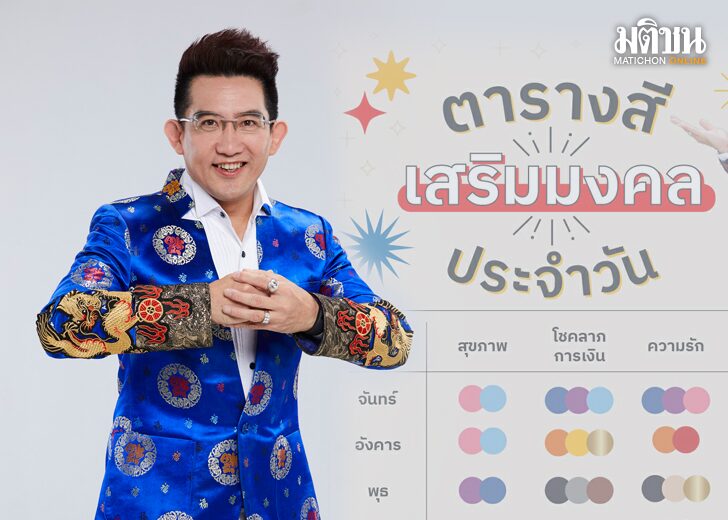 เสริมดวงให้เฮงปีเสือ ด้วยสีมงคลตามวันเกิด