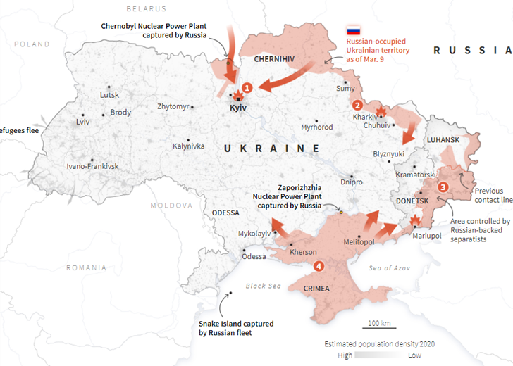 โฟกัสโลกรอบสัปดาห์ : 6 เมืองสำคัญทางยุทธศาสตร์การรบรัสเซีย-ยูเครน
