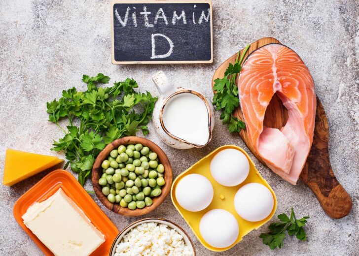Healthy foods containing vitamin D