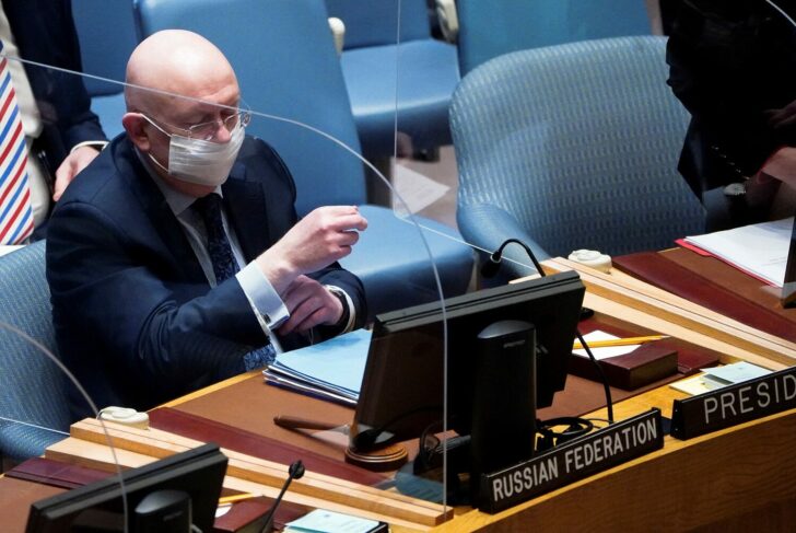 United Nations Security Council meeting after Russia's invasion of Ukraine, in New York City
