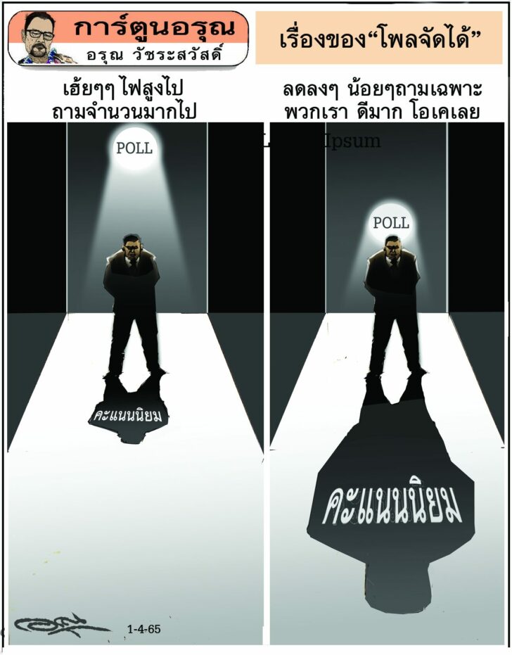 การ์ตูนอรุณ วันศุกร์ที่ 1 เมษายน 2565